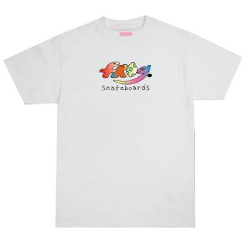 Frog Dino Logo Tee in White - M I L O S P O R T