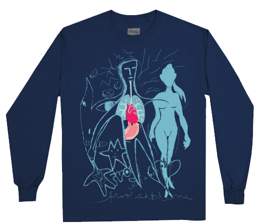 Frog Phenomena LS T Shirt in Navy - M I L O S P O R T
