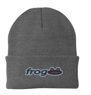 Frog Work Logo Beanie in Grey - M I L O S P O R T