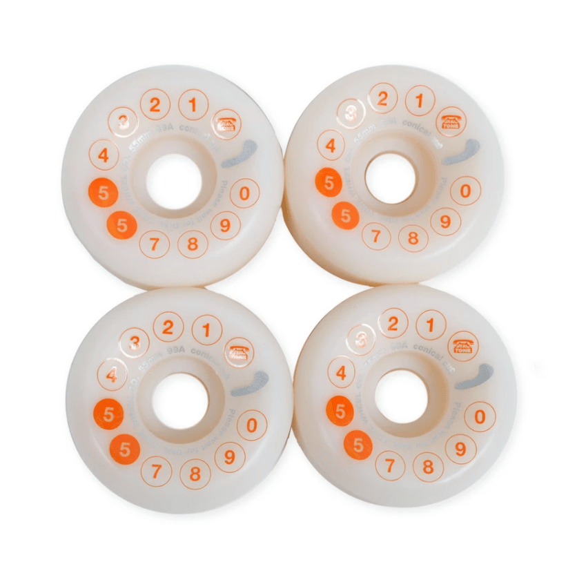 Dial Tone Rotary Classic Conical Cut 54mm 99a Skate Wheel - M I L O S P O R T