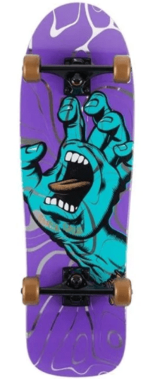Santa Cruz Screaming Hand Ooze Cruiser Complete Skateboard Deck in 9.7" - M I L O S P O R T