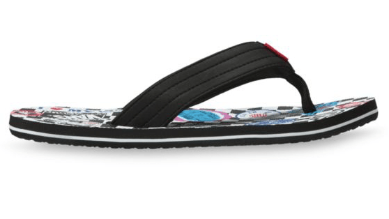 Vans Sticker Collage T Street Print Flip Flops Sandals - M I L O S P O R T