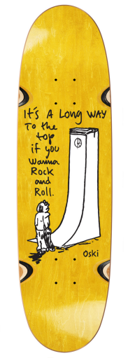 Polar Oskar Rozenberg Rock & Roll Wheel Well Skateboard Deck in Football Shape - M I L O S P O R T