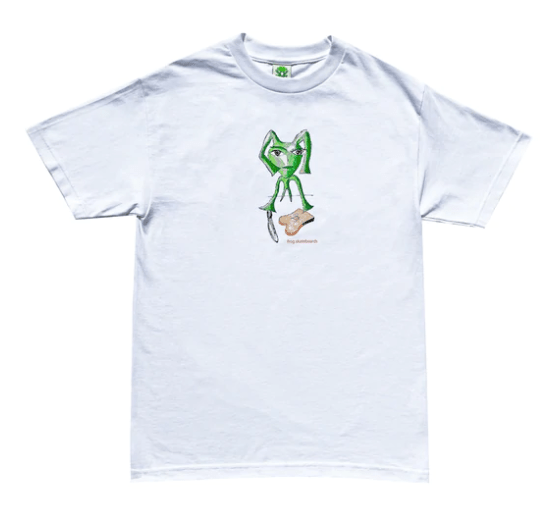 Frog Toast Logo Tee in White - M I L O S P O R T