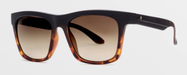 Volcom Jewel Sunglass in Matte Darkside with a Bronze Fade Polarized lens - M I L O S P O R T