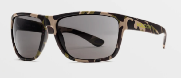 Volcom Baloney Sunglass in Matte Camo with a Gray lens - M I L O S P O R T