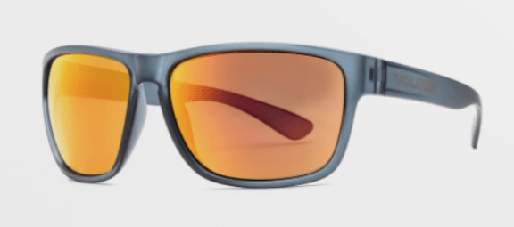 Volcom Baloney Sunglass in Matte Smoke with a Heat Mirror lens - M I L O S P O R T