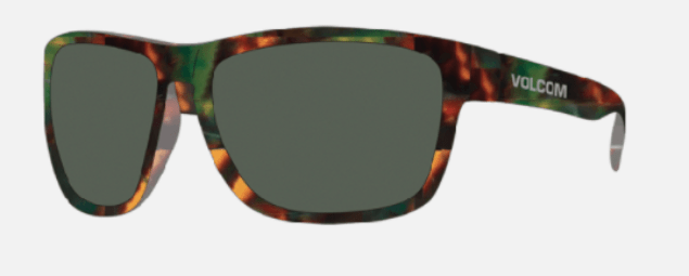 Volcom Baloney Sunglass in Gloss Sea Grass Tort with a Gray lens - M I L O S P O R T
