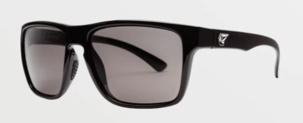 Volcom Trick Sunglass in Gloss Black with a Gray lens - M I L O S P O R T