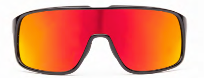 Volcom Macho Sunglass in Matte Black with a Gray Red Mirror lens - M I L O S P O R T