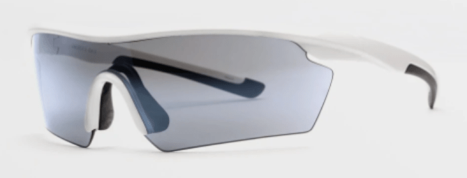 Volcom Download Sunglass in Gloss White with a Platinum Mirror lens - M I L O S P O R T