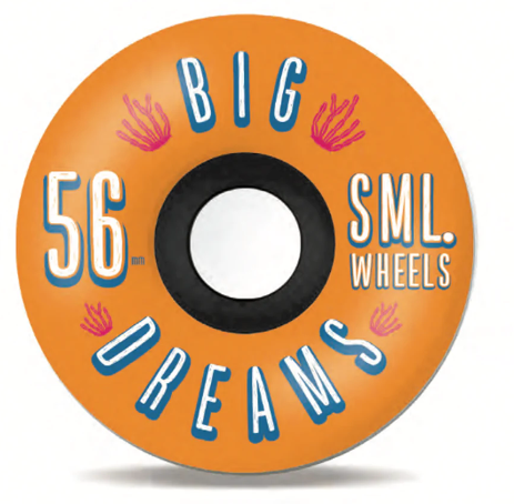 SML Succulent Cruisers Sun Up Skate Wheel in 56mm and 92 a - M I L O S P O R T