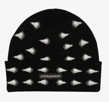 Corduroy Bowser Beanie in Black - M I L O S P O R T