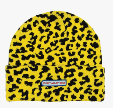 Corduroy Meow Beanie in Yellow - M I L O S P O R T