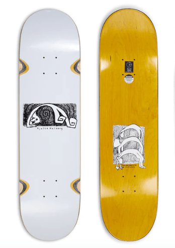 The Polar Hjalte Halberg Yoga Trippin Wheel Wells Skateboard in 8.5'' The Polar Hjalte Halberg Yoga Trippin Wheel Wells Skateboard in 8.5''