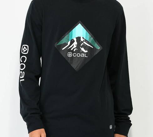 Coal Tracker Long Sleeve T-Shirt in Black - M I L O S P O R T