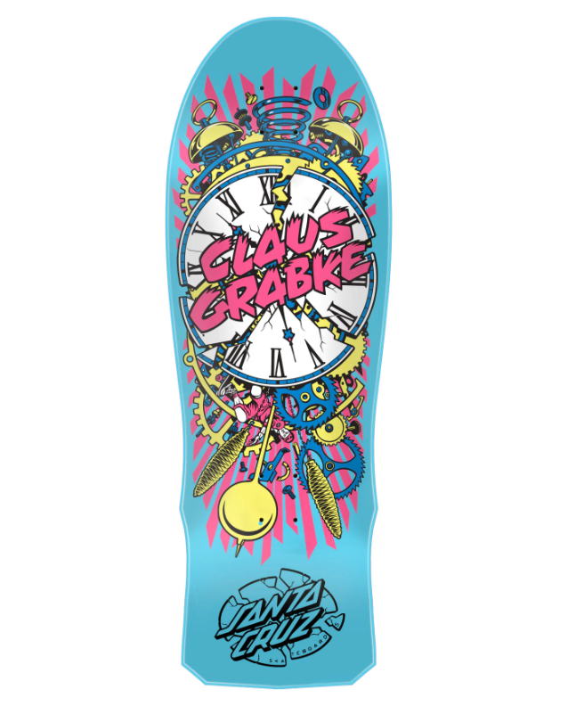 Santa Cruz Claus Grabke Exploding Clock Re Issue Skate Deck in 10'' - M I L O S P O R T