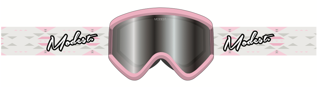 Modest Team XL Snow Goggle in Aztec Pink - M I L O S P O R T