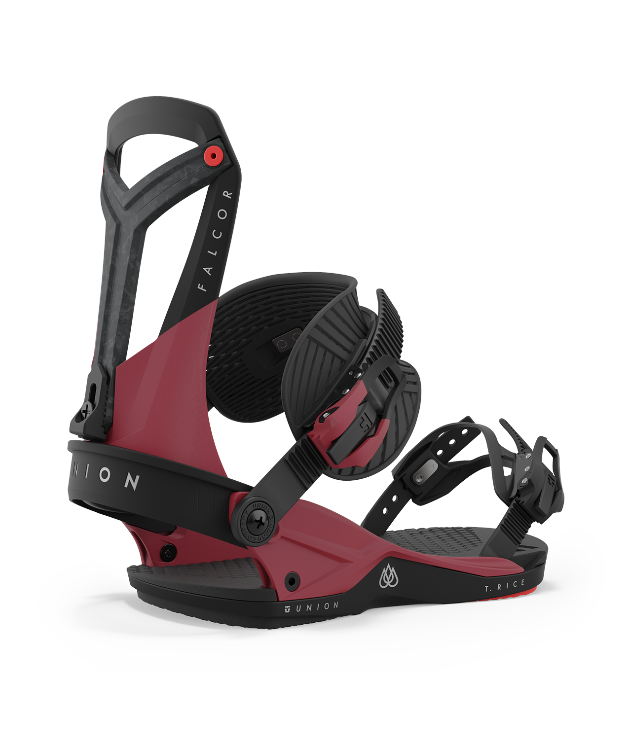 Union Falcor Snowboard Binding in Red 2024 - M I L O S P O R T