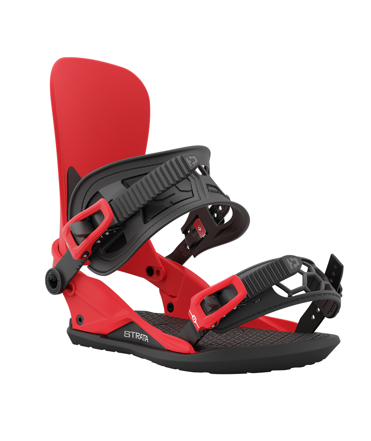 Union Strata Snowboard Binding in Red 2024 - M I L O S P O R T