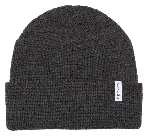 Autumn Basic Youth Beanie In Charcoal - M I L O S P O R T