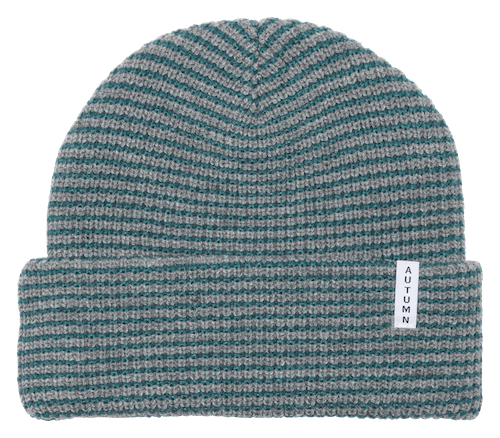 Autumn Stripe Youth Beanie In Grey - M I L O S P O R T