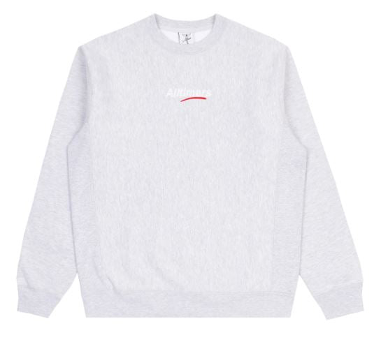 Alltimers Embroidered Mini Estate Crew in Heather Grey - M I L O S P O R T