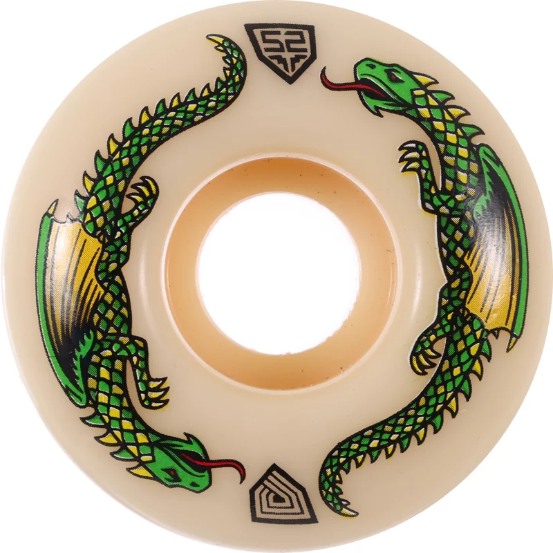 Powell Peralta Dragon Formula 54mm 93A Off White 4pk Skate Wheel - M I L O S P O R T