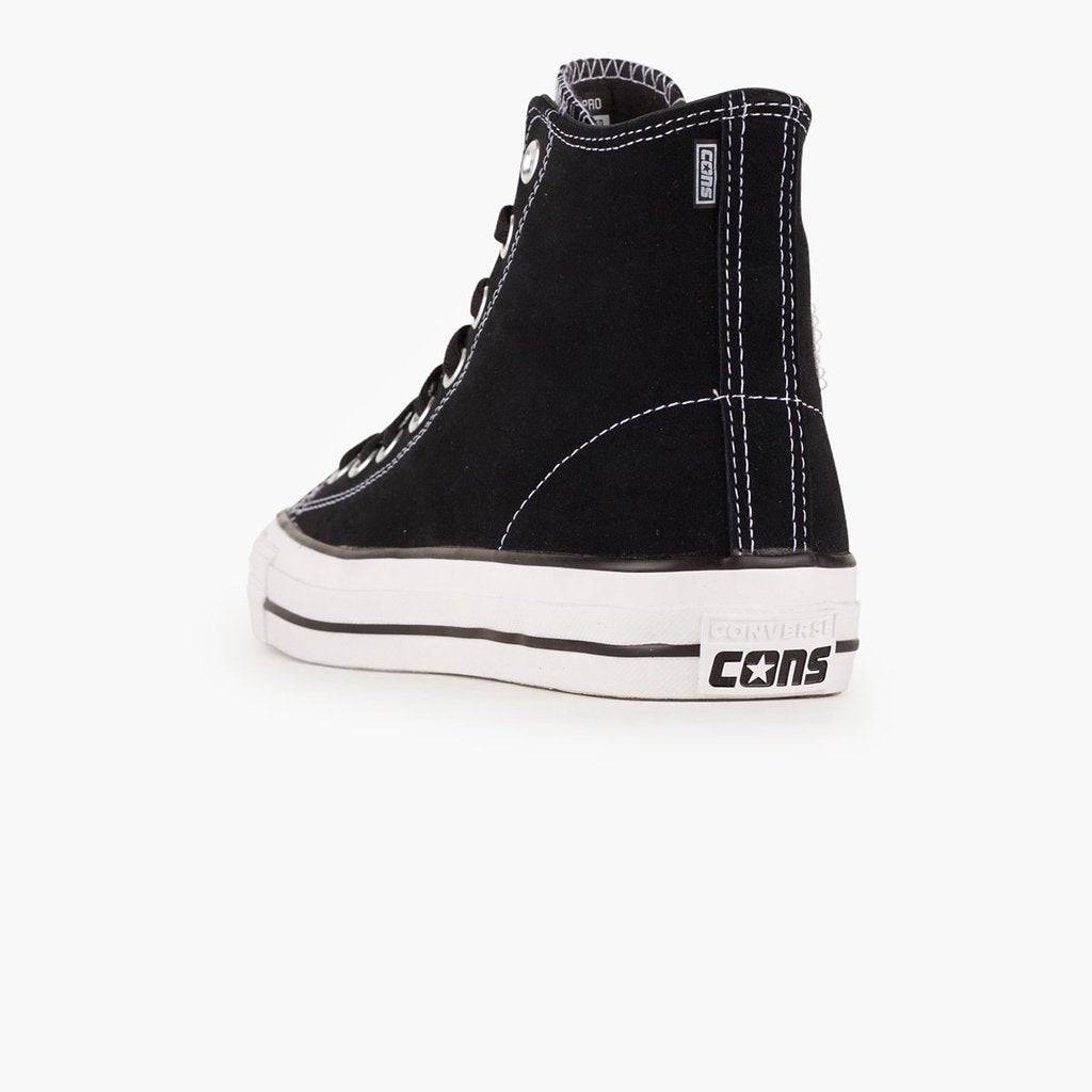 Converse CTAS Pro Hi Skate Shoe in Black Black White - M I L O S P O R T