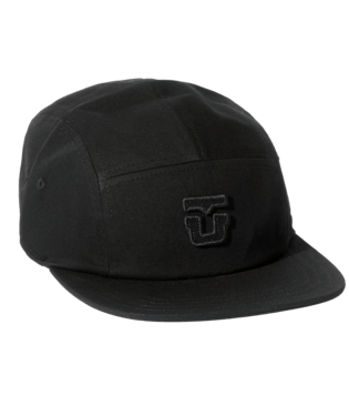 Union 5 Panel Hat in Black - M I L O S P O R T