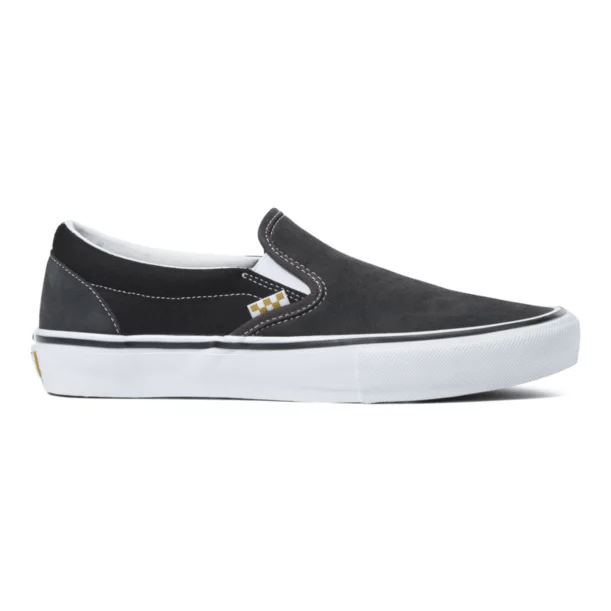 Vans Slip On Skate Shoe in Twill Raven Black - M I L O S P O R T