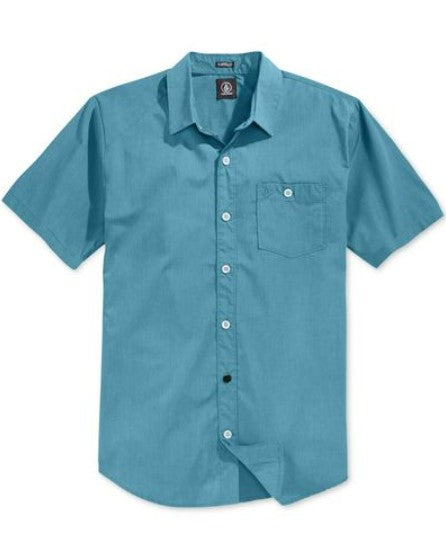 Volcom Everett Oxford Button up in Britt Blue - M I L O S P O R T