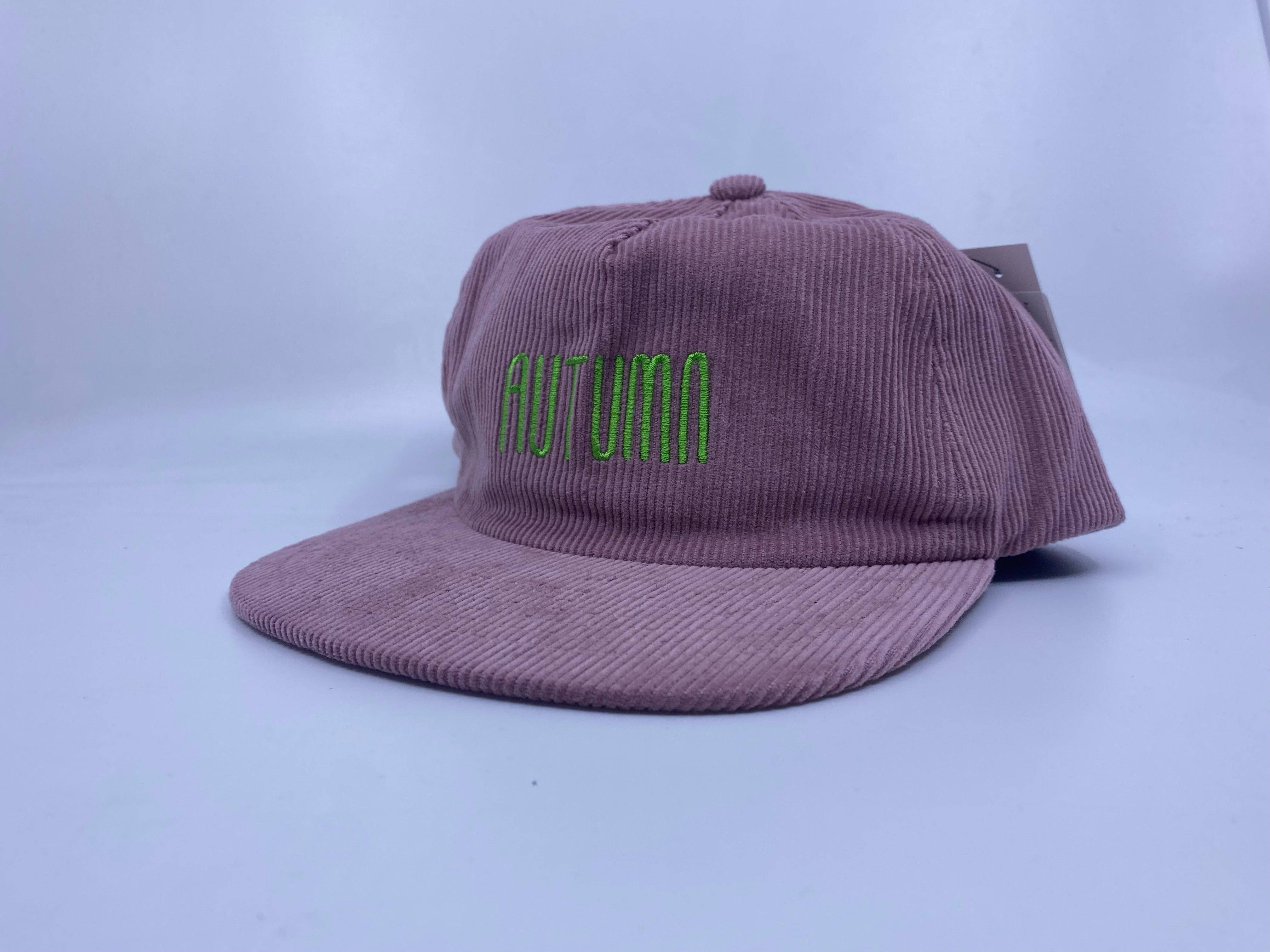 Autumn 5 Panel Corduroy Snapback Hat in Mauve - M I L O S P O R T