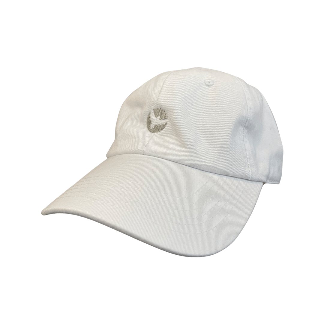 Milo Small Bird Dad Hat in White - M I L O S P O R T