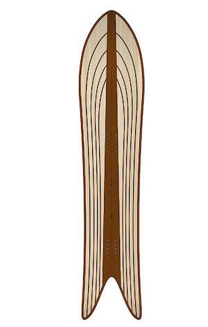 Gentemstick Mid Fish Outline Core Snowboard 2023 - M I L O S P O R T