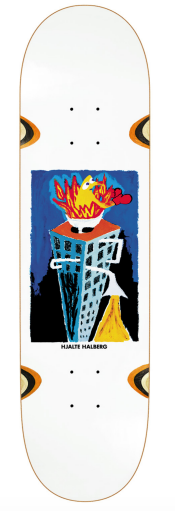 Polar Hjalte Halberg Burning Sink Wheel Well Skateboard Deck in 8.5 - M I L O S P O R T