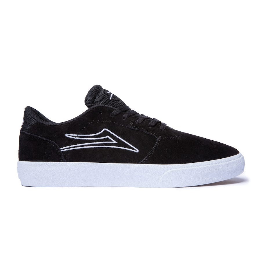Lakai Cardiff Skate Shoe in Black Suede - M I L O S P O R T