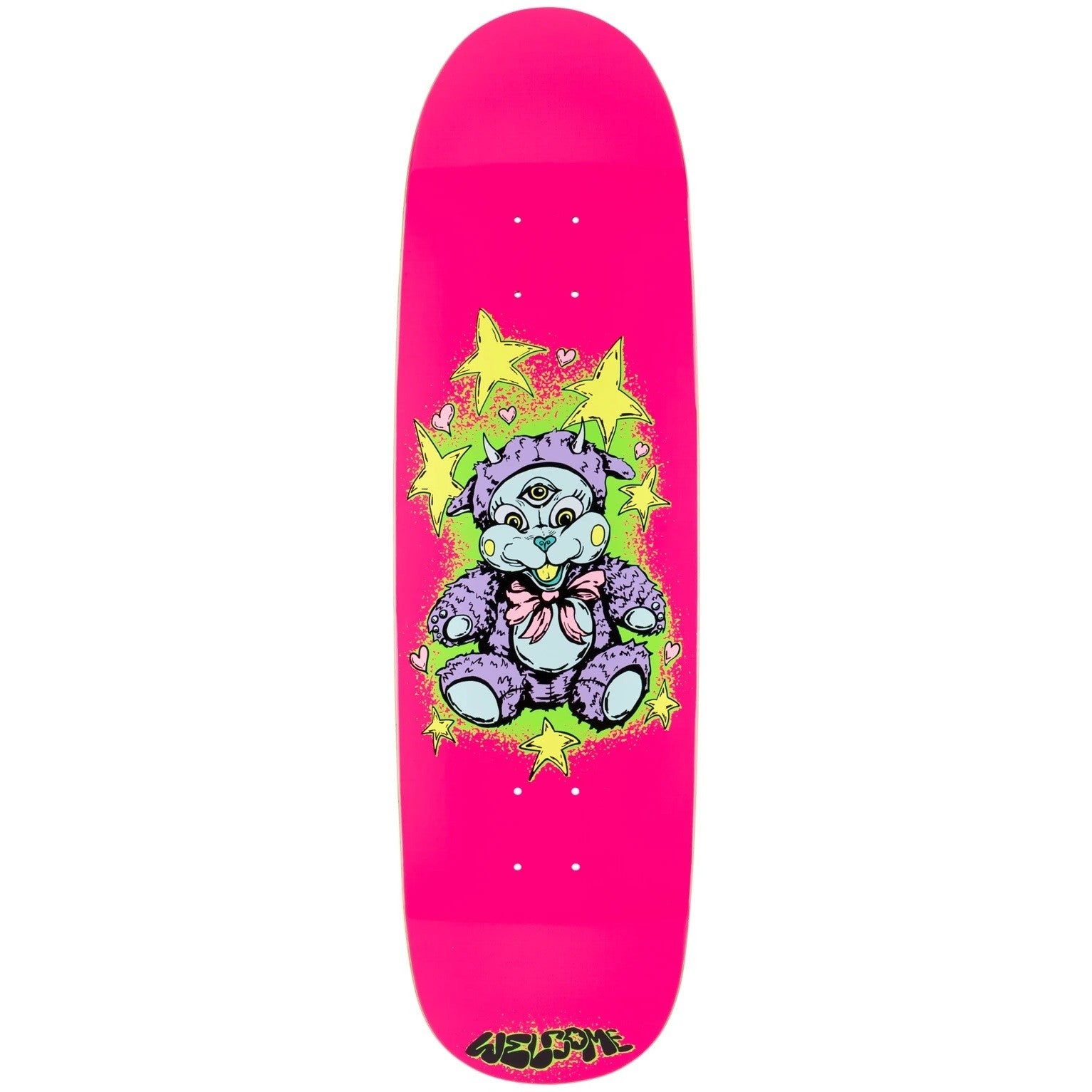 Welcome Lamby on Atheme Skateboard Deck in Hot Pink - M I L O S P O R T