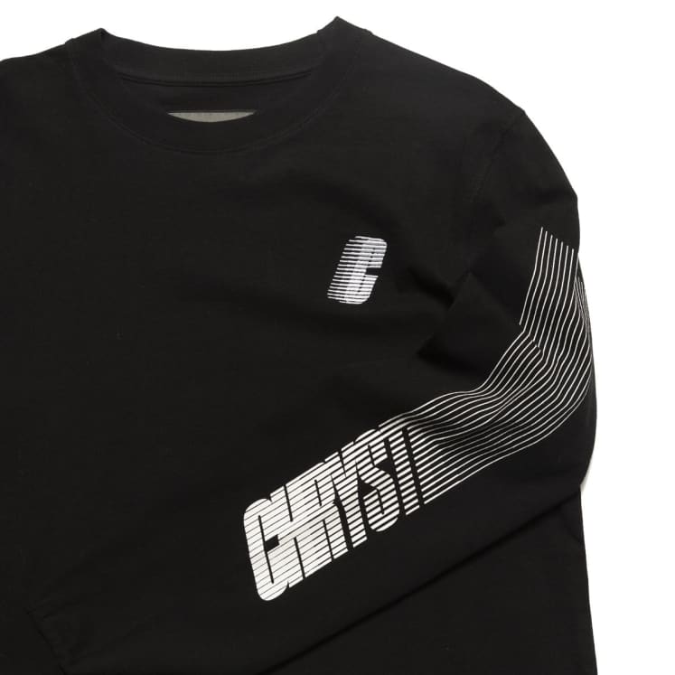 Chrystie NYC Race Logo Longsleeve in Black - M I L O S P O R T
