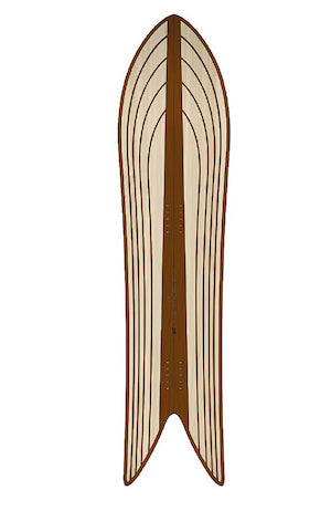 Gentemstick Rocket Fish Outline Core Snowboard 2023 - M I L O S P O R T