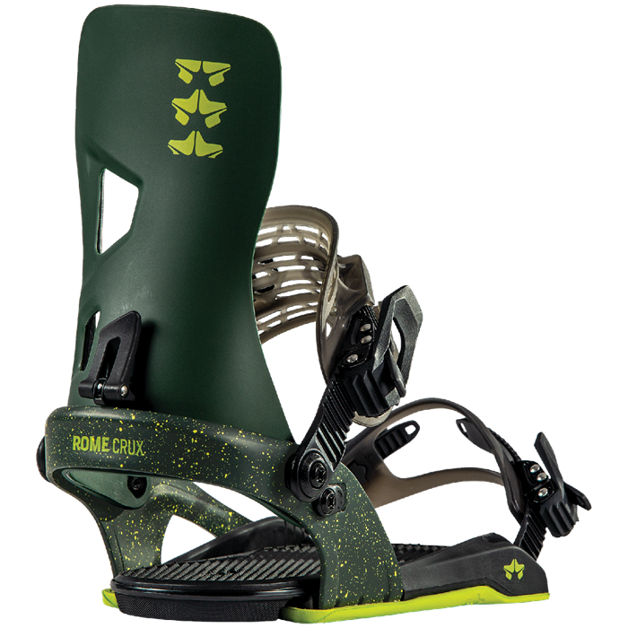 Rome Crux Snowboard Bindings in in Green 2023 - M I L O S P O R T