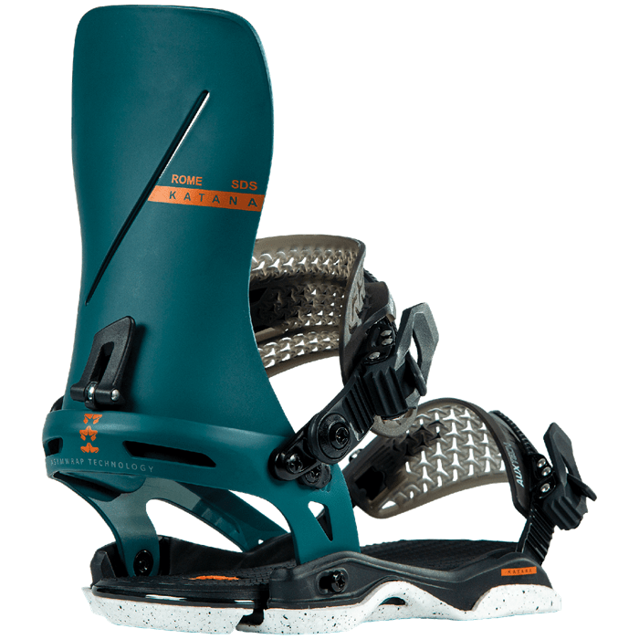 The Rome Katana Snowboard Bindings in in Blue 2023
