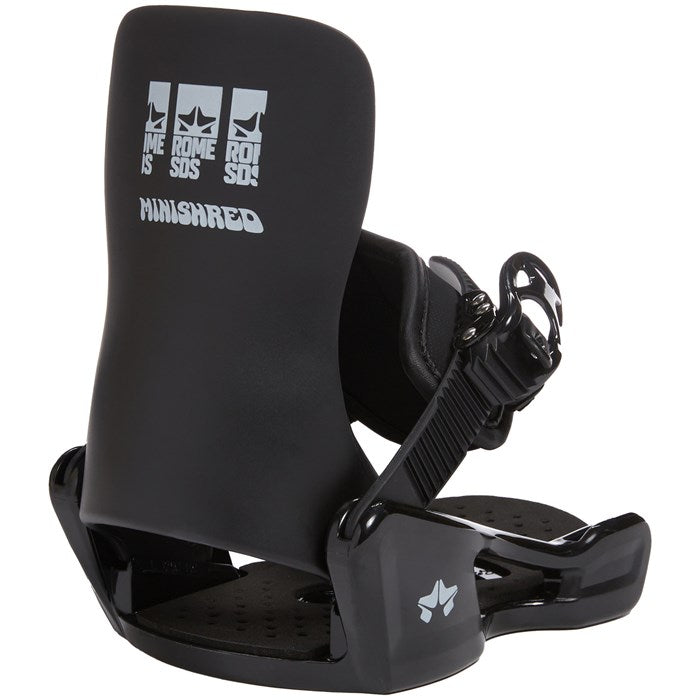Rome Mini Shred Kids Snowboard Bindings in in Black 2023 - M I L O S P O R T