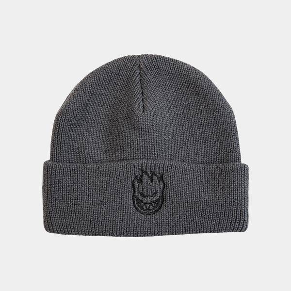 Spitfire Classic Big Head Beanie in Charcoal and Black - M I L O S P O R T