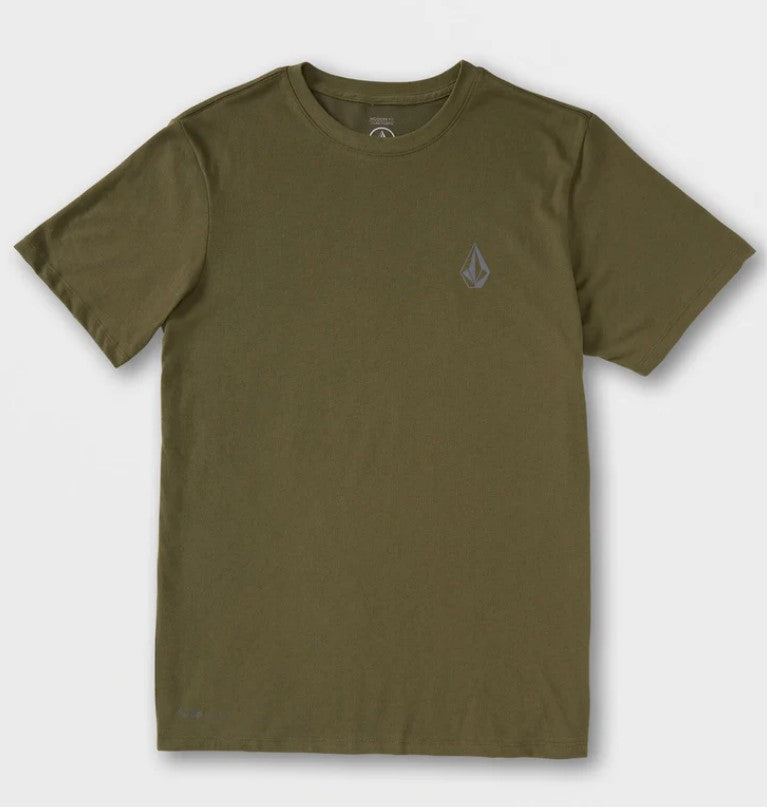 Volcom Stone Tech Tee in Military - M I L O S P O R T