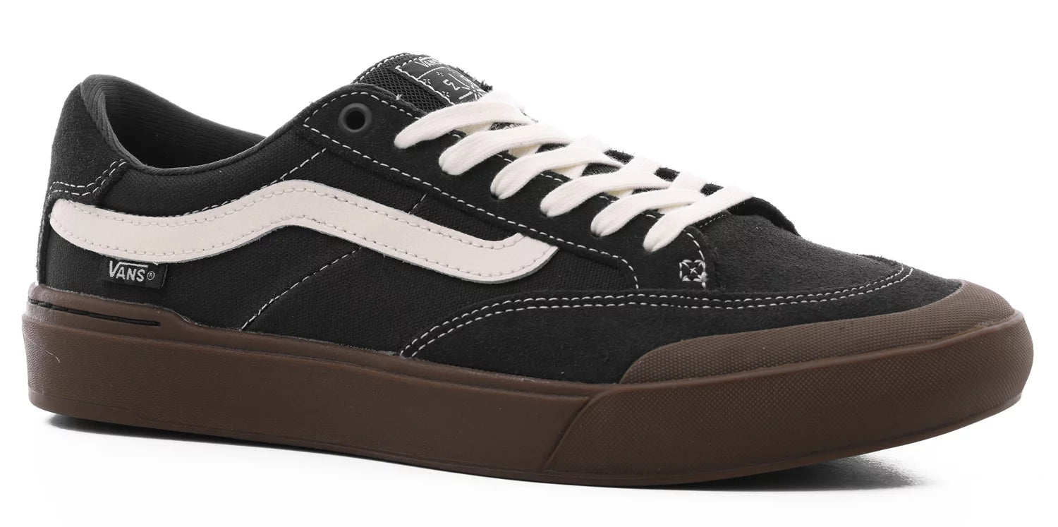 Vans Berle Skate Shoe in Raven and Dark Gum - M I L O S P O R T
