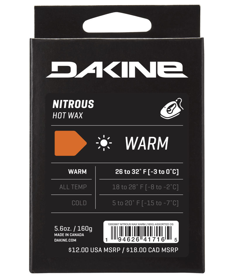 Dakine Nitrous Warm Wax 160 Gram in Assorted 2025 - M I L O S P O R T