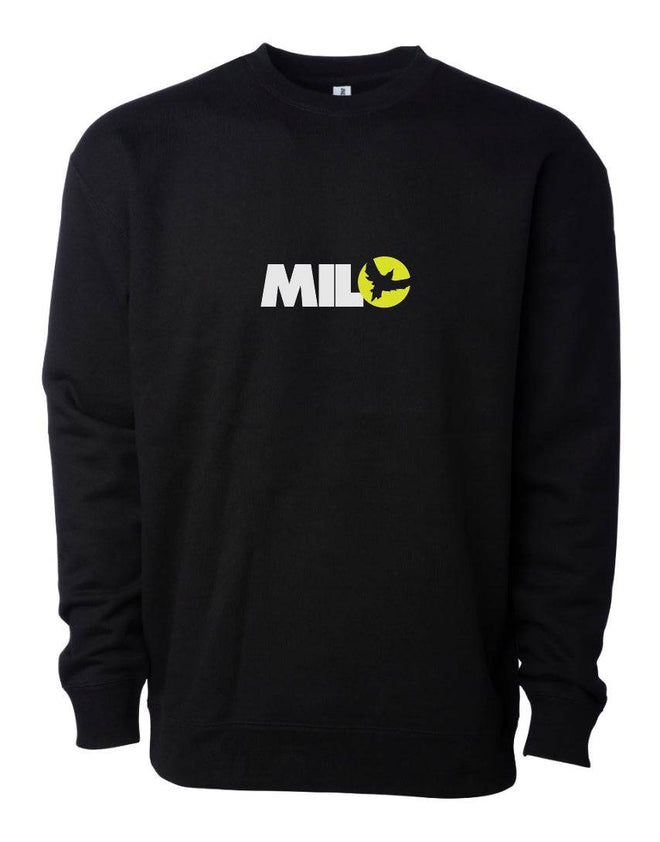 Milosport Club Crew Sweatshirt in Black and Green - M I L O S P O R T