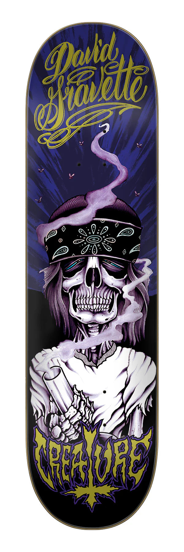 Creature Gravette Hippie Skull 20th Pro Skateboard Deck – 8.3”