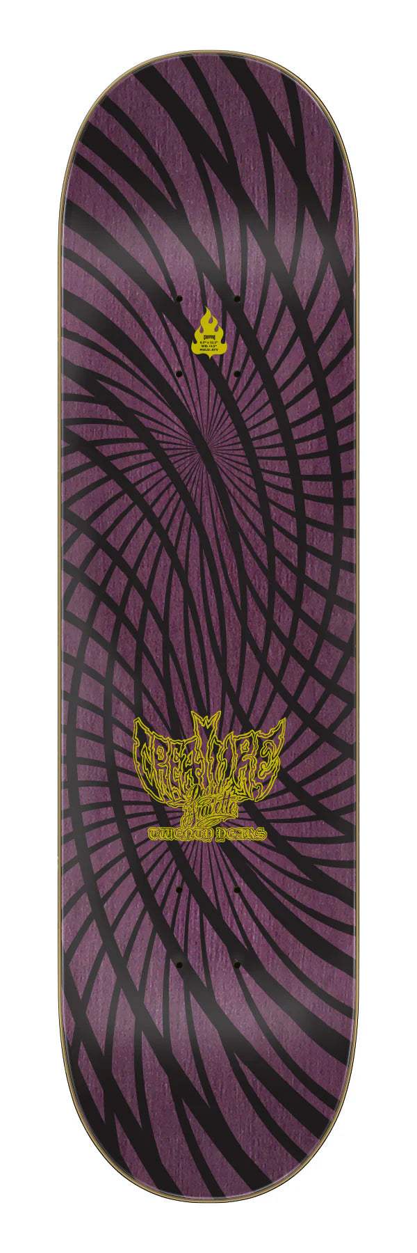 Creature Gravette Hippie Skull 20th Pro Skateboard Deck – 8.3”